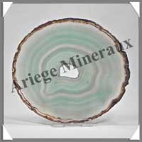 AGATE VERTE - Tranche Fine - 120x110 mm - 123 grammes - Taille 5 - C003