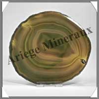 AGATE VERTE - Tranche Fine - 125x110 mm - 135 grammes - Taille 5 - C004