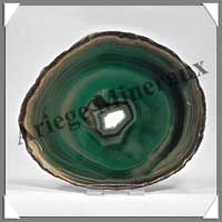 AGATE VERTE - Tranche Fine - 125x110 mm - 135 grammes - Taille 5 - C005