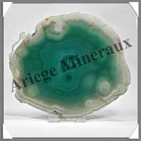 AGATE VERTE - Tranche Fine - 130x115 mm - 138 grammes - Taille 5 - C006