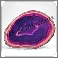 AGATE VIOLETTE - Tranche Fine - 140x105 mm - 149 grammes - Taille 5 - C001