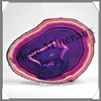 AGATE VIOLETTE - Tranche Fine - 140x100 mm - 127 grammes - Taille 5 - C002