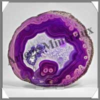 AGATE VIOLETTE - Tranche Fine - 120x110 mm - 121 grammes - Taille 5 - C005
