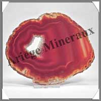 AGATE MARRON - Tranche Fine - 140x110 mm - 106 grammes - Taille 6 - C001