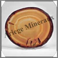 AGATE MARRON - Tranche Fine - 150x125 mm - 181 grammes - Taille 6 - C003