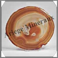 AGATE MARRON - Tranche Fine - 140x125 mm - 125 grammes - Taille 6 - C004