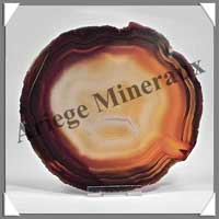 AGATE MARRON - Tranche Fine - 135x120 mm - 178 grammes - Taille 6 - C005