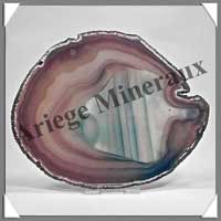 AGATE MARRON - Tranche Fine - 145x115 mm - 145 grammes - Taille 6 - C006
