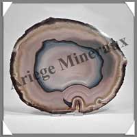 AGATE MARRON - Tranche Fine - 150x125 mm - 190 grammes - Taille 6 - C008