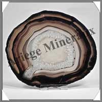 AGATE MARRON - Tranche Fine - 130x115 mm - 162 grammes - Taille 6 - C009