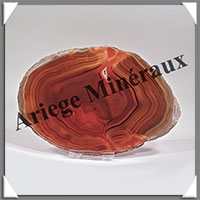 AGATE MARRON - Tranche Fine - 152x109x4 mm - 138 grammes - Taille 6 - M002
