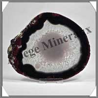AGATE NOIRE - Tranche Fine - 135x115 mm - 180 grammes - Taille 6 - C002
