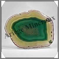 AGATE VERTE - Tranche Fine - 160x120 mm - 186 grammes - Taille 6 - C006