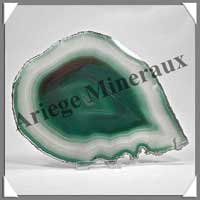 AGATE VERTE - Tranche Fine - 160x120 mm - 141 grammes - Taille 6 - C007