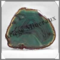 AGATE VERTE - Tranche Fine - 155x130 mm - 271 grammes - Taille 6 - C008