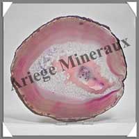 AGATE VIOLETTE - Tranche Fine - 125x115 mm - 147 grammes - Taille 6 - C001