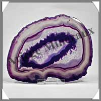 AGATE VIOLETTE - Tranche Fine - 130x100 mm - 117 grammes - Taille 6 - C004
