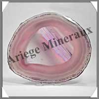 AGATE VIOLETTE - Tranche Fine - 135x115 mm - 165 grammes - Taille 6 - C006