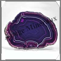 AGATE VIOLETTE - Tranche Fine - 150x105 mm - 172 grammes - Taille 6 - C007