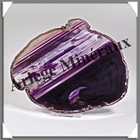 AGATE VIOLETTE - Tranche Fine - 135x135x7 mm - 238 grammes - Taille 6 - M001