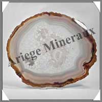 AGATE MARRON - Tranche Fine - 160x140 mm - 217 grammes - Taille 7 - C002