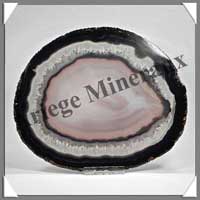 AGATE NOIRE - Tranche Fine - 170x145 mm - 337 grammes - Taille 7 - C005