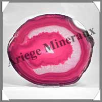 AGATE ROSE - Tranche Fine - 165x140 mm - 272 grammes - Taille 7 - C002
