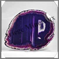 AGATE VIOLETTE - Tranche Fine - 200x150 mm - 288 grammes - Taille 7 - C001