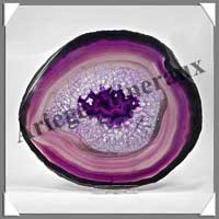 AGATE VIOLETTE - Tranche Fine - 170x150 mm - 307 grammes - Taille 7 - C003