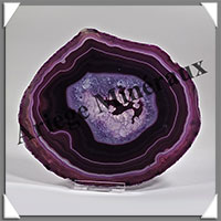 AGATE VIOLETTE - Tranche Fine - 141x102x8 mm - 282 grammes - Taille 7 - M002