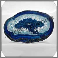 AGATE BLEUE - Tranche Fine - 215x135 mm - 450 grammes - Taille 8 - C002