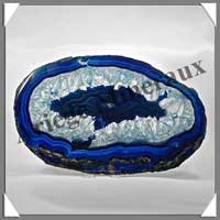 AGATE BLEUE - Tranche Fine - 215x130 mm - 277 grammes - Taille 8 - C003