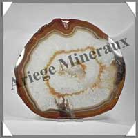 AGATE MARRON - Tranche Fine - 180x170 mm - 286 grammes - Taille 8 - C001