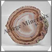 AGATE MARRON - Tranche Fine - 175x170 mm - 369 grammes - Taille 8 - C002