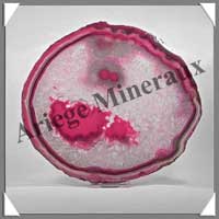 AGATE ROSE - Tranche Fine - 185x165 mm - 490 grammes - Taille 8 - C002