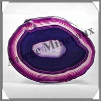 AGATE VIOLETTE - Tranche Fine - 190x145 mm - 292 grammes - Taille 8 - C002
