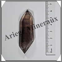 CITRINE (Naturelle)- BIPOINTE - 63x20x18 mm - 29 grammes - R001