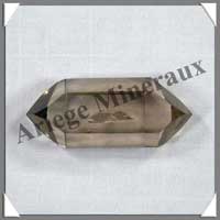 CRISTAL de ROCHE FUME - BIPOINTE - 65 mm - 60 grammes - C001