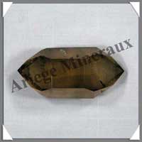 CRISTAL de ROCHE FUME - BIPOINTE - 70 mm - 75 grammes - C002