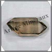 CRISTAL de ROCHE FUME - BIPOINTE - 75 mm - 74 grammes - C003