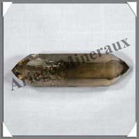 CRISTAL de ROCHE FUME - BIPOINTE - 90 mm - 85 grammes - C005