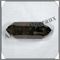 CRISTAL de ROCHE FUME - BIPOINTE - 95 mm - 140 grammes - C008