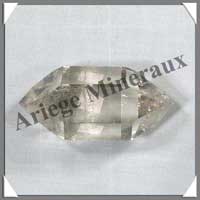 CRISTAL de ROCHE FUME - BIPOINTE - 65 mm - 69 grammes - C018