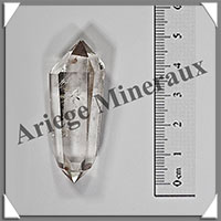 CRISTAL de ROCHE - BIPOINTE - 48x18x15 mm - 18 grammes - R001