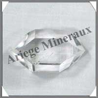 CRISTAL de ROCHE - BIPOINTE - 60 mm - 63 grammes - C015