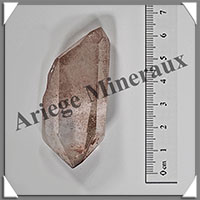 CRISTAL de ROCHE avec TITANE - BIPOINTE - 60x30x18 mm - 45 grammes - R001
