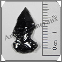 OBSIDIENNE NOIRE - Pointe de Flche - [Taille 1] - 20  30 mm