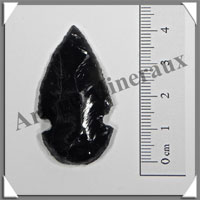 OBSIDIENNE NOIRE - Pointe de Flche - [Taille 2] - 30  50 mm