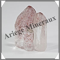 QUARTZ AMETHYSE - BLOC de 3 Pointes - 50x40x25 mm - 74 grammes - Y002