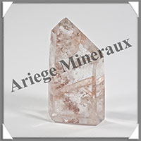 QUARTZ  INCLUSIONS - Pointe - 52x26x16 mm - 40 grammes - Y005